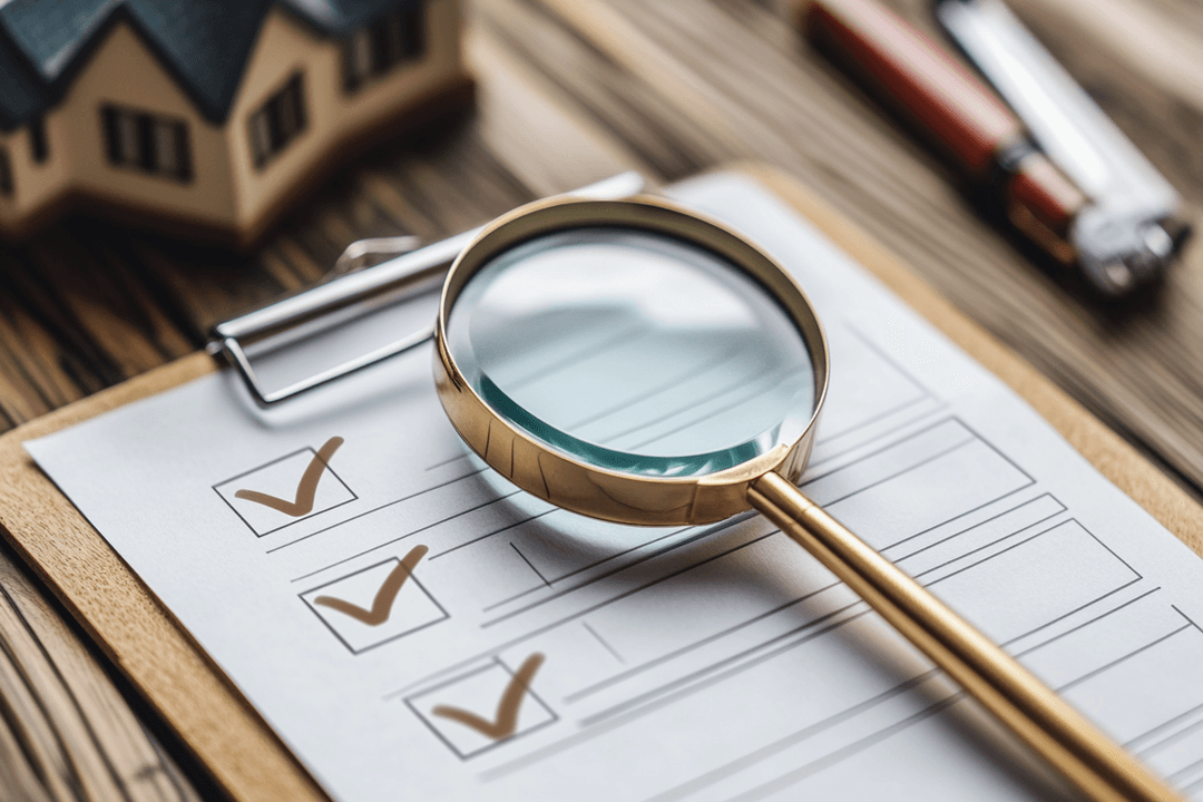 Building inspection process illustration