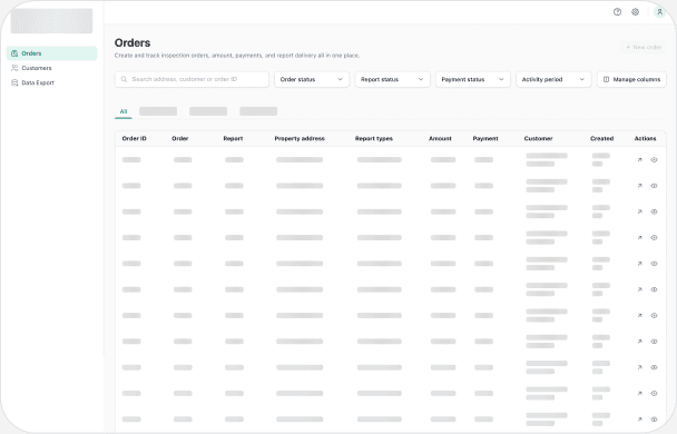 BYB Direct Sale orders dashboard