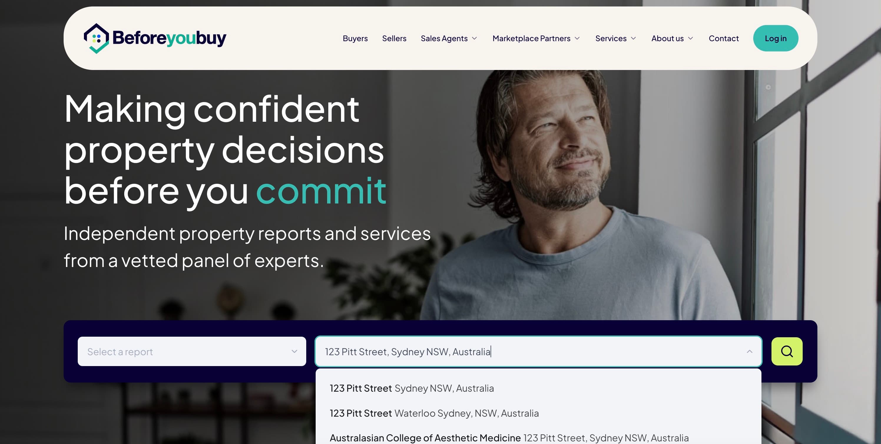 Search for a property