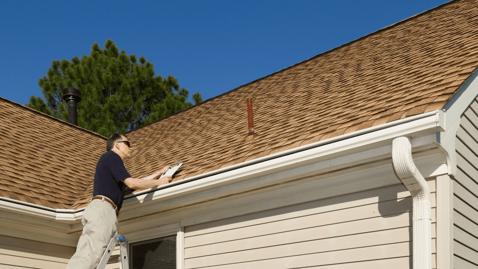 Inspector reviewing a property