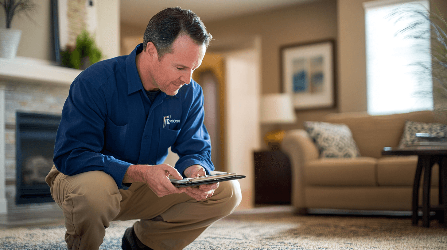 Building inspection process illustration