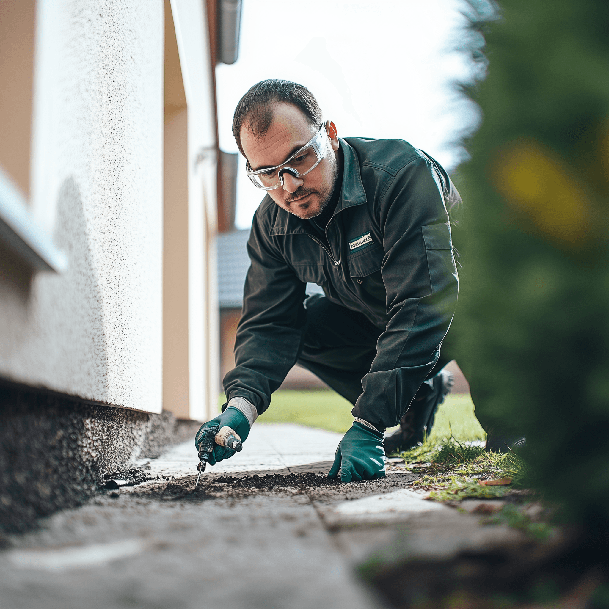 Building and pest inspector at work in Adelaide