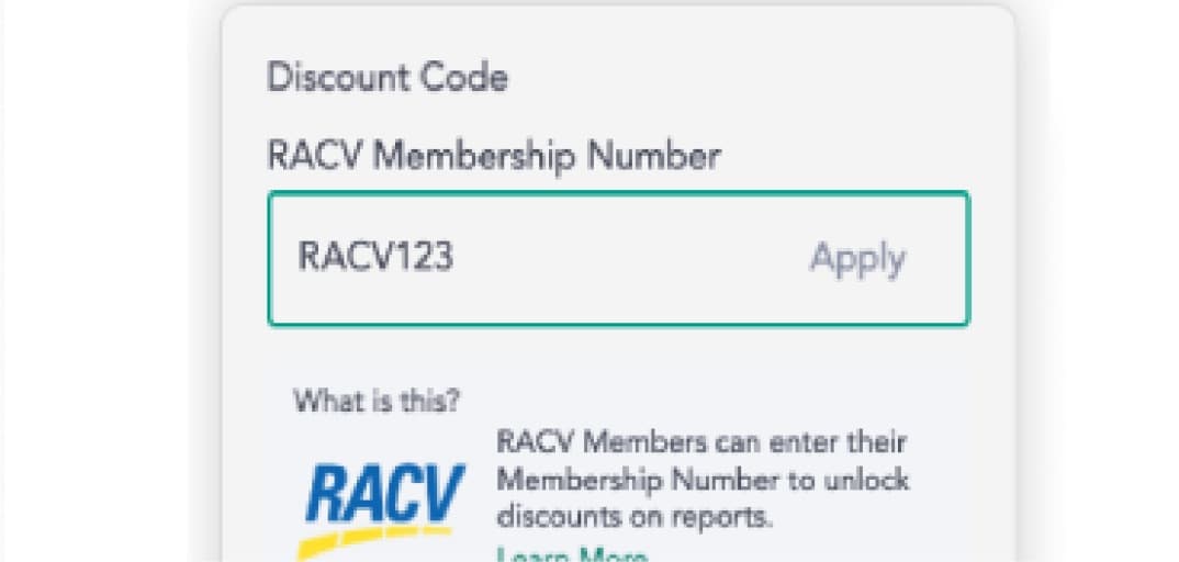 Enter RACV membership number